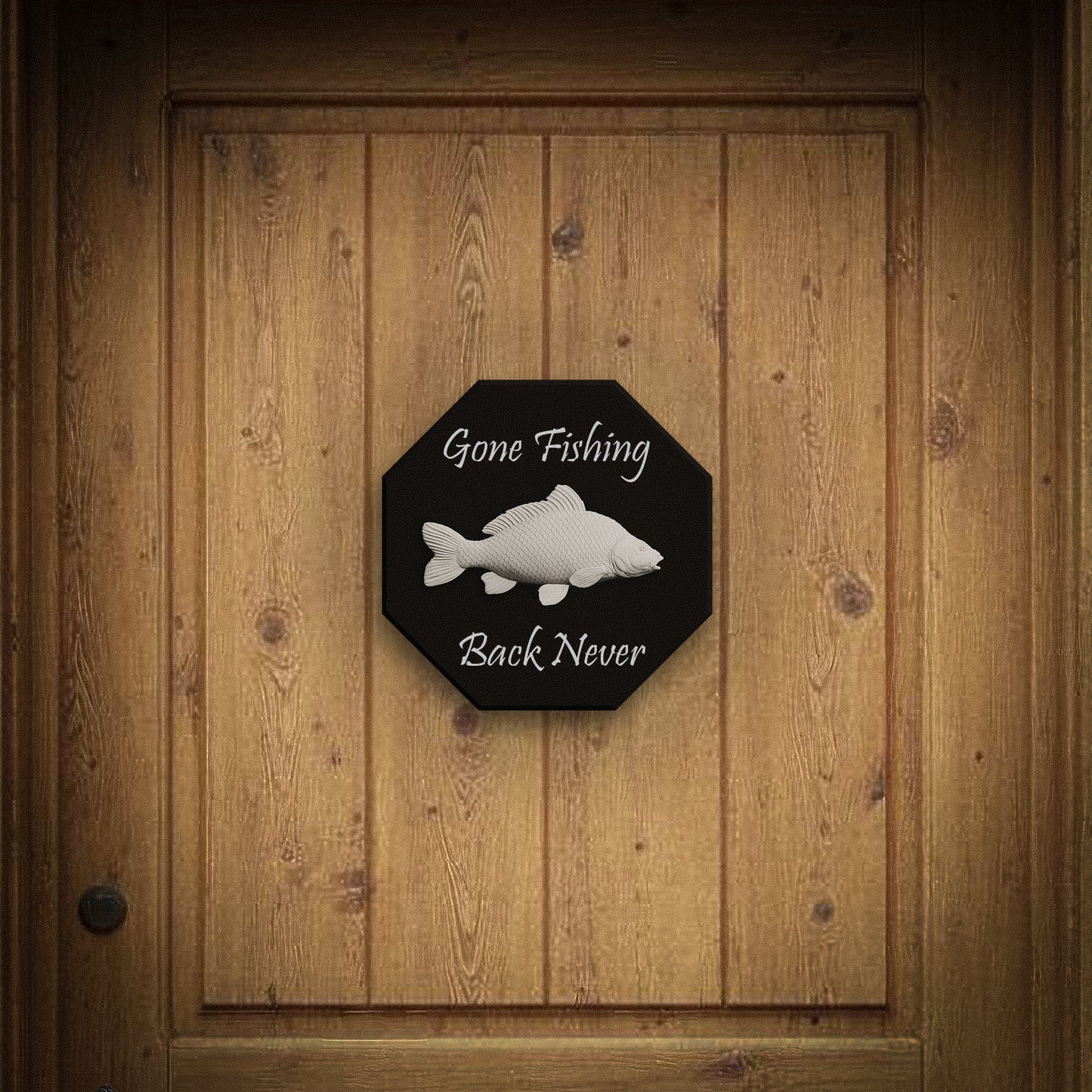 Carp Fish Signling - 3D Door Sign, Plaque, Nameplate - Can be Personalised
