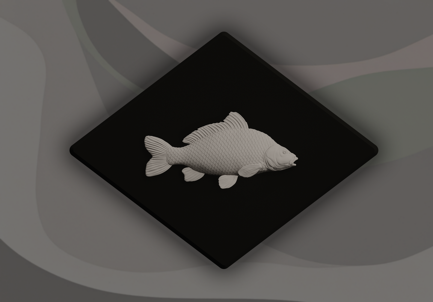 Carp Fish Signling - 3D Door Sign, Plaque, Nameplate - Can be Personalised