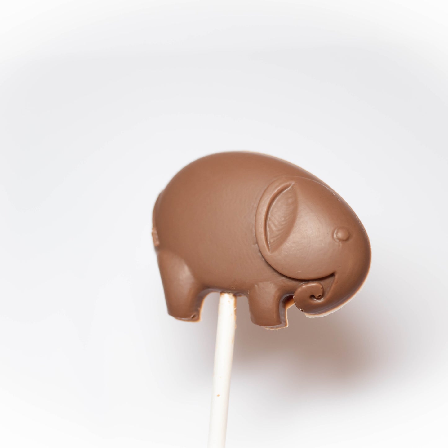 Elephant Safari Animal Belgian Milk Chocolate Lollipops x 4