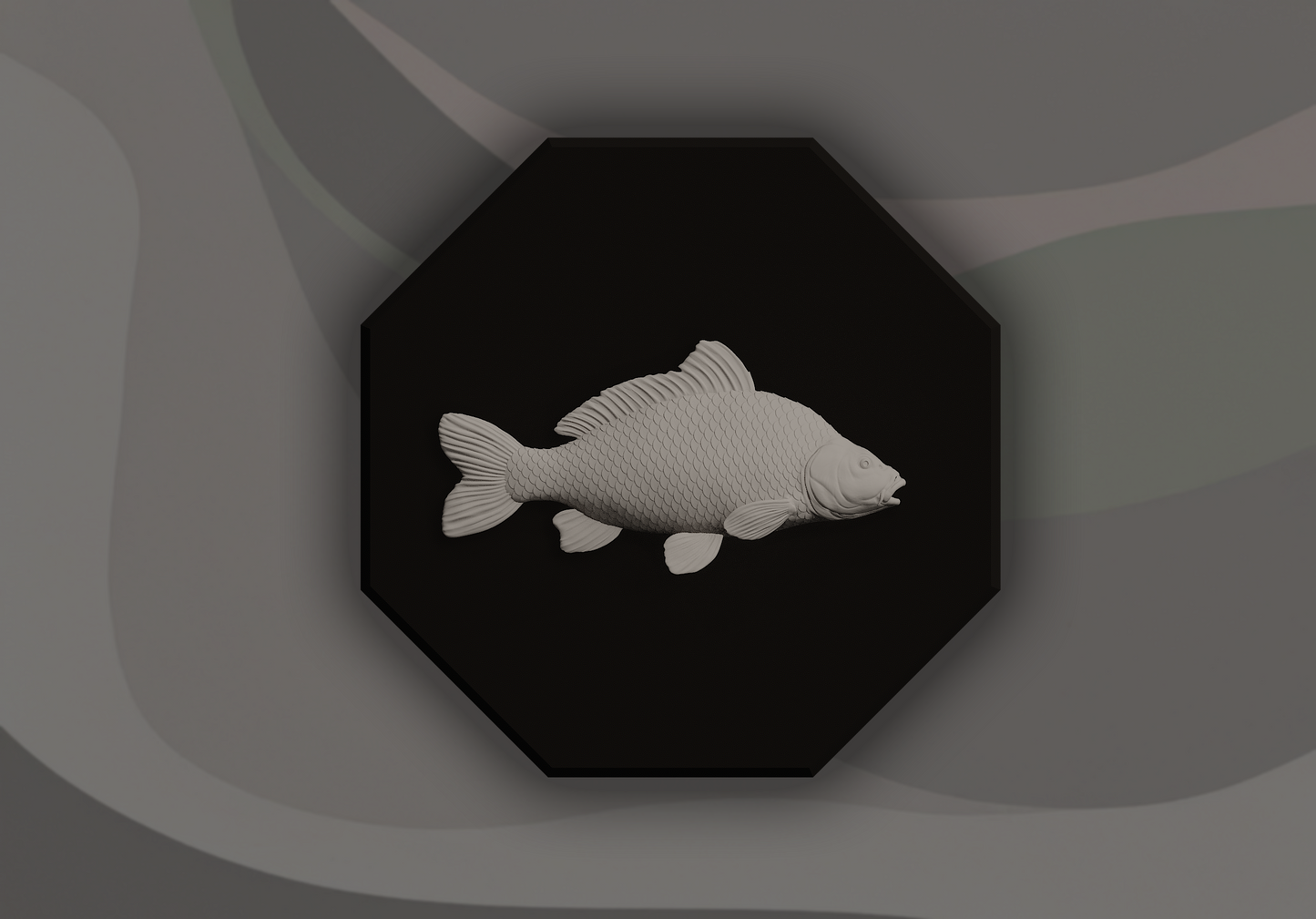 Carp Fish Signling - 3D Door Sign, Plaque, Nameplate - Can be Personalised