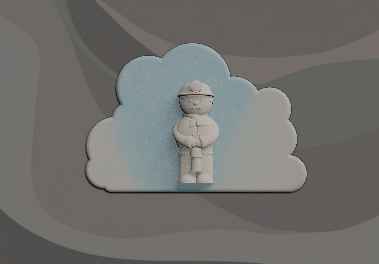 Welsh Miner Signling - 3D Door Sign, Plaque, Nameplate - Can be Personalised