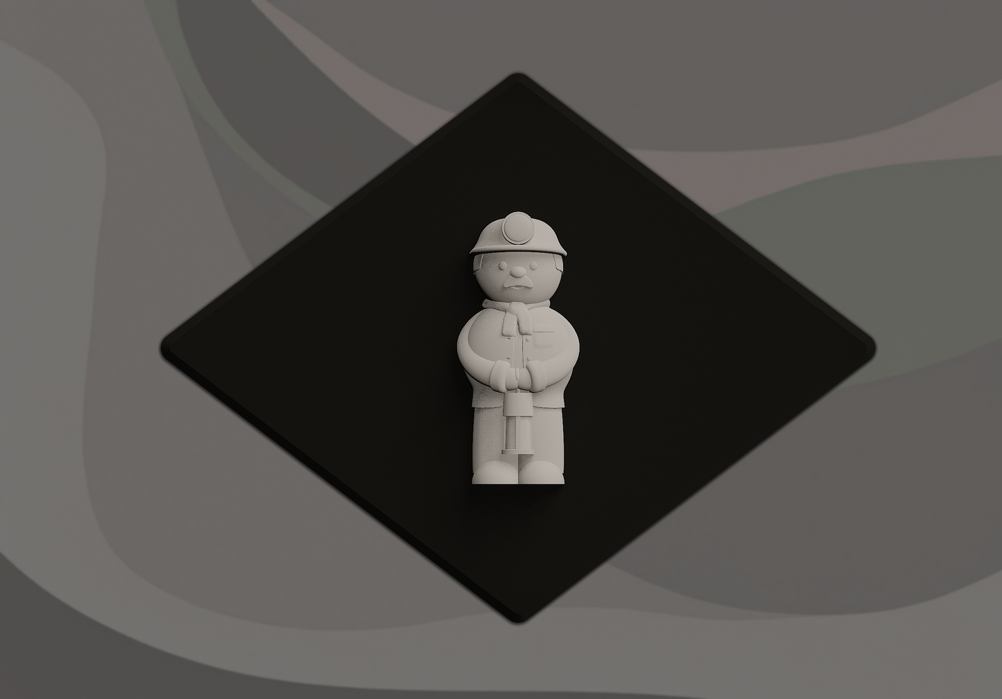 Welsh Miner Signling - 3D Door Sign, Plaque, Nameplate - Can be Personalised