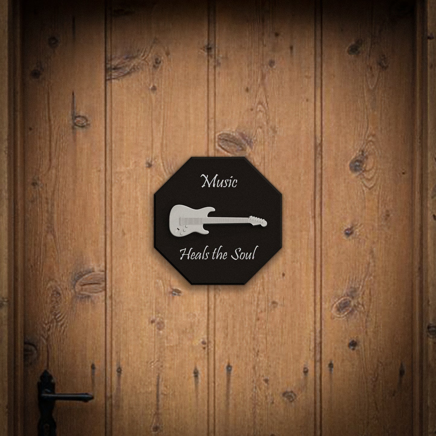 Electric Guitar Signling - 3D Door Sign, Plaque, Nameplate - Can be Personalised
