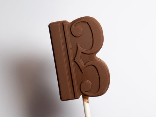 Musical Notes Belgian Milk Chocolate Lollipops x 4 C clef
