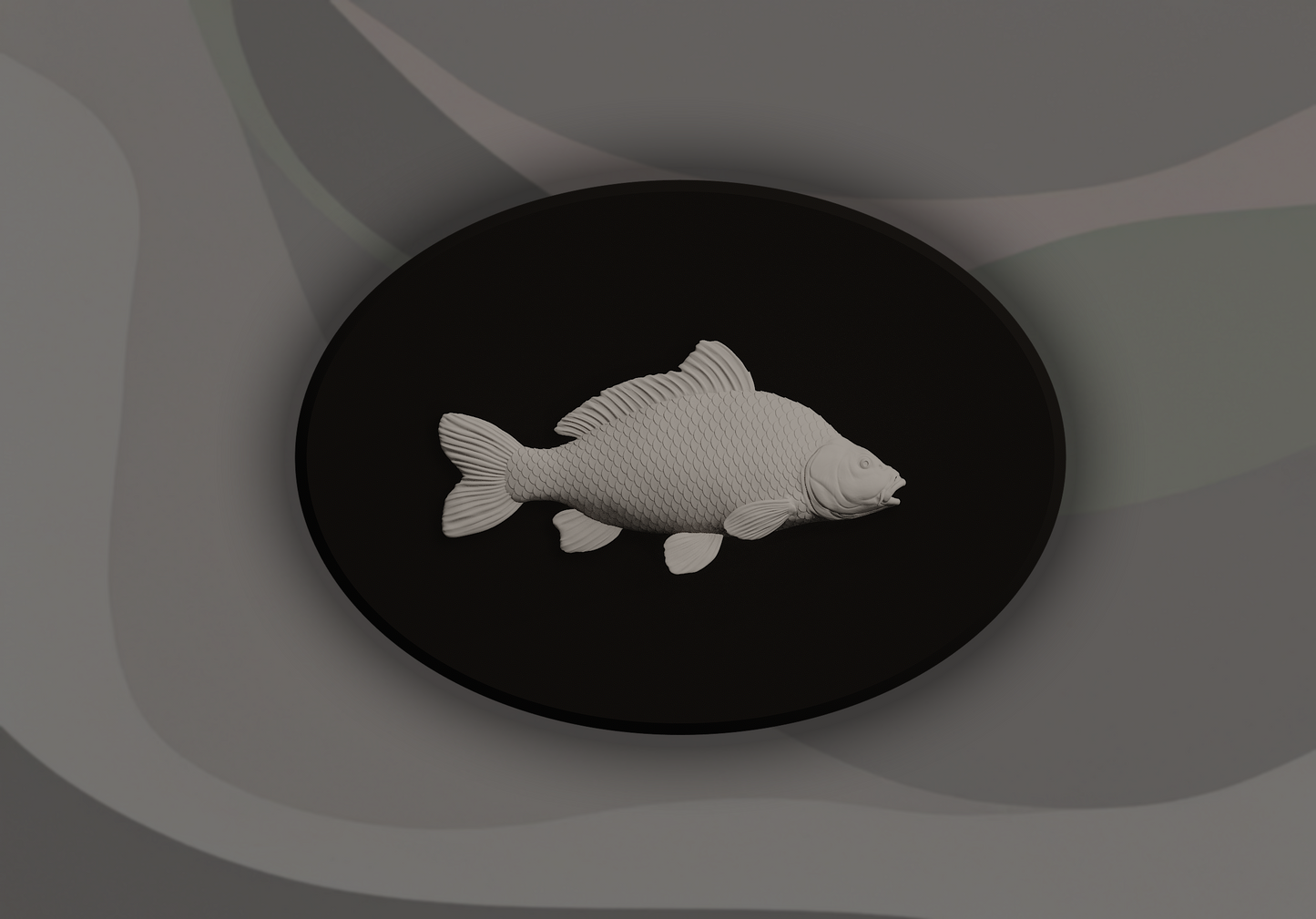 Carp Fish Signling - 3D Door Sign, Plaque, Nameplate - Can be Personalised