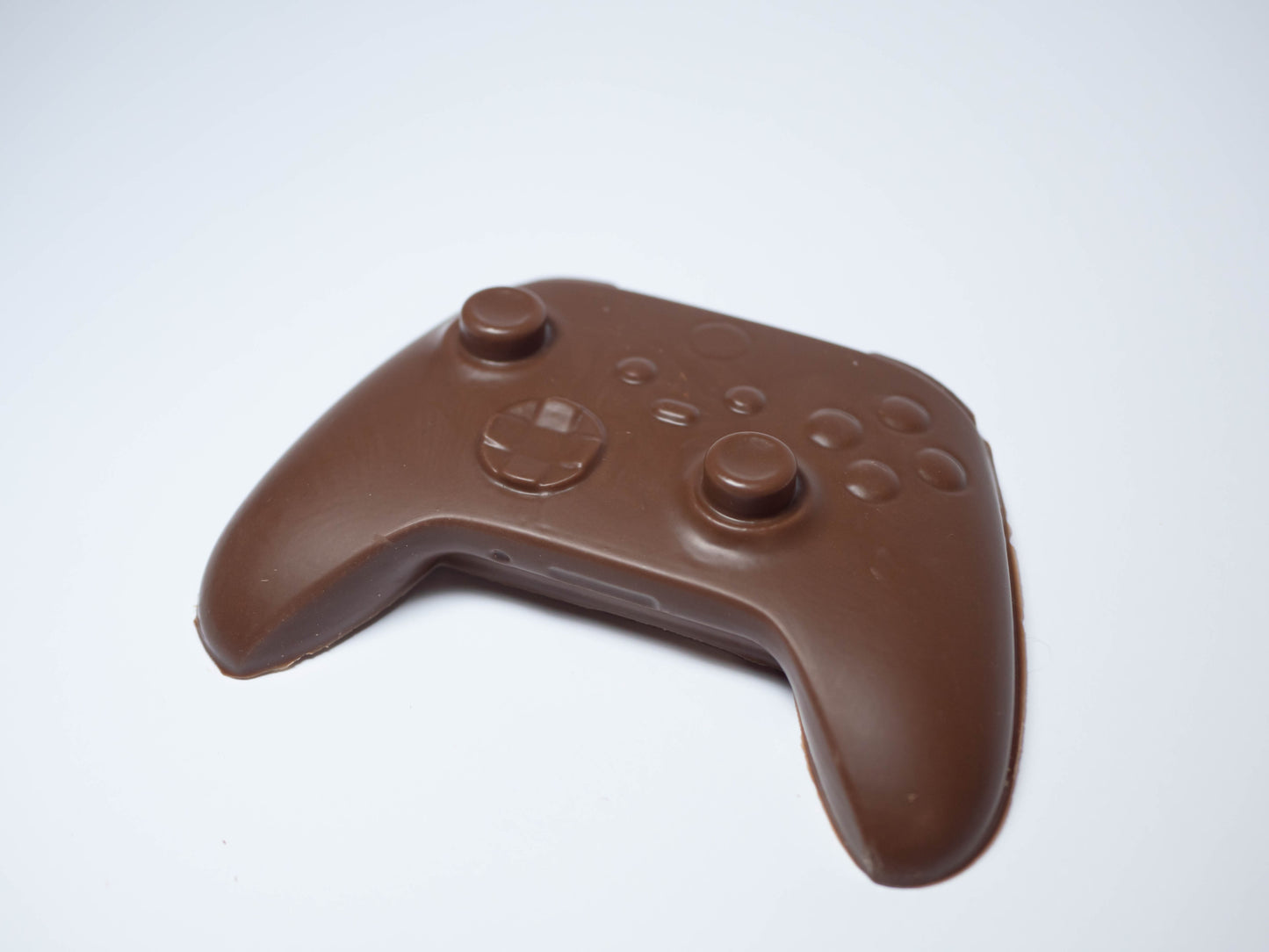A video game controller made out of chocolate.