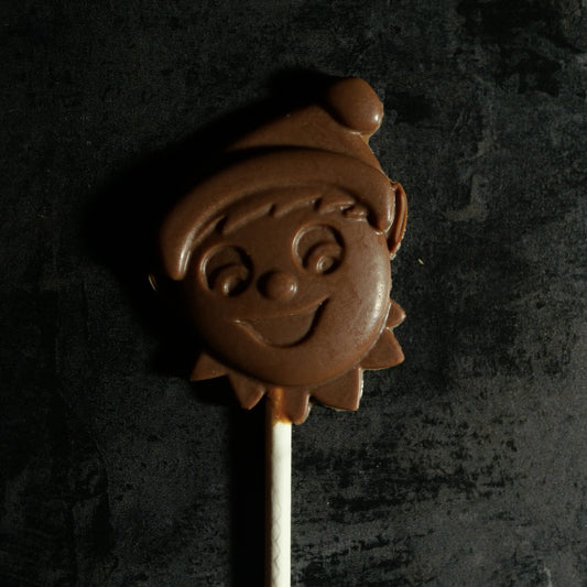 Christmas Elf lollipops/lolly x4 Belgian chocolate