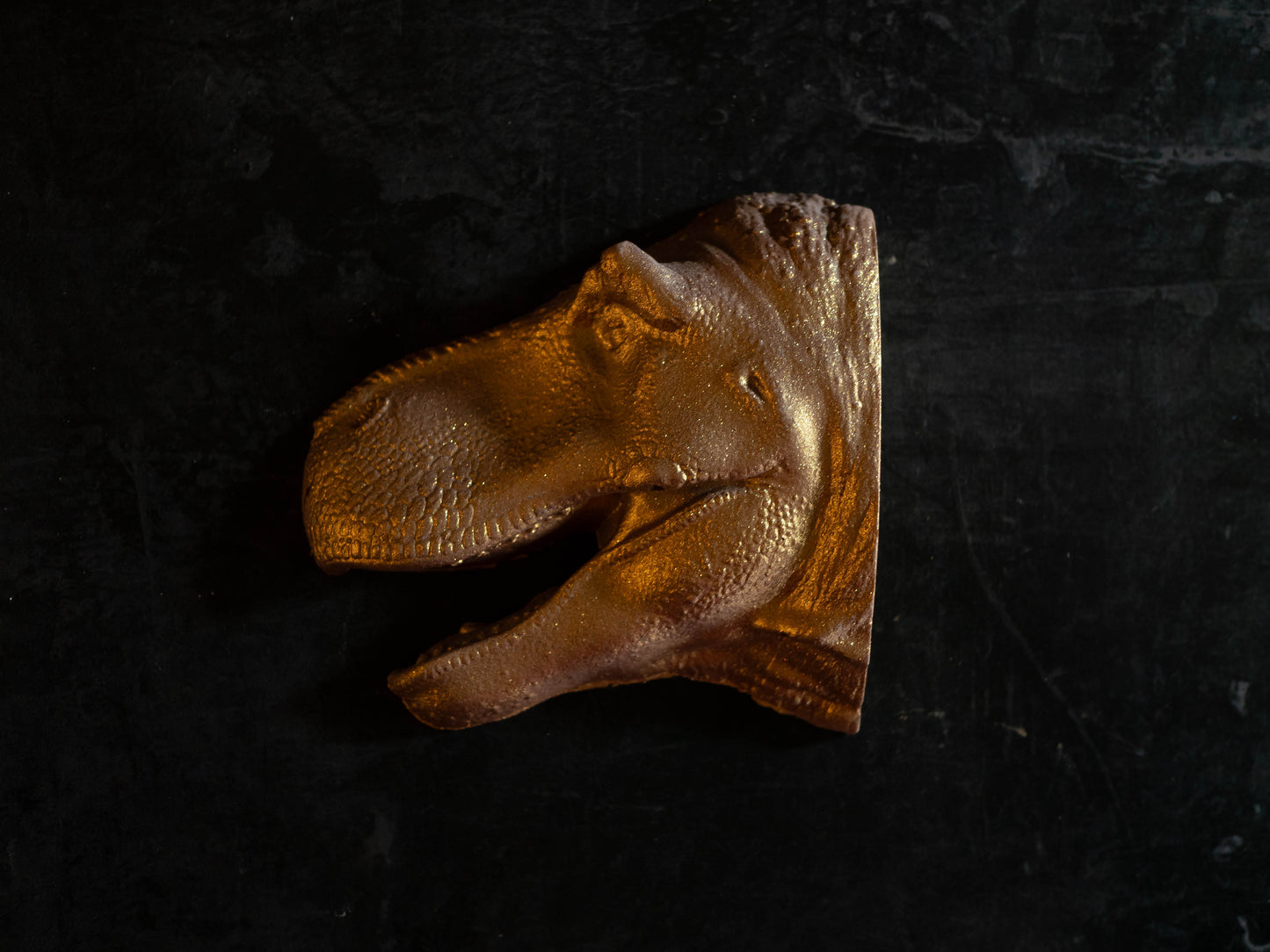 Belgian Chocolate Metallic coloured Dinosaur/ T-rex/ Tyrannosaurus/Carnotaurus