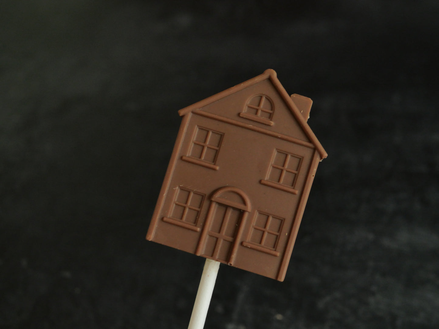 Handcrafted Belgian Chocolate House Lollipops - Perfect Housewarming or Estate Agent Gift Set (4 Pack)