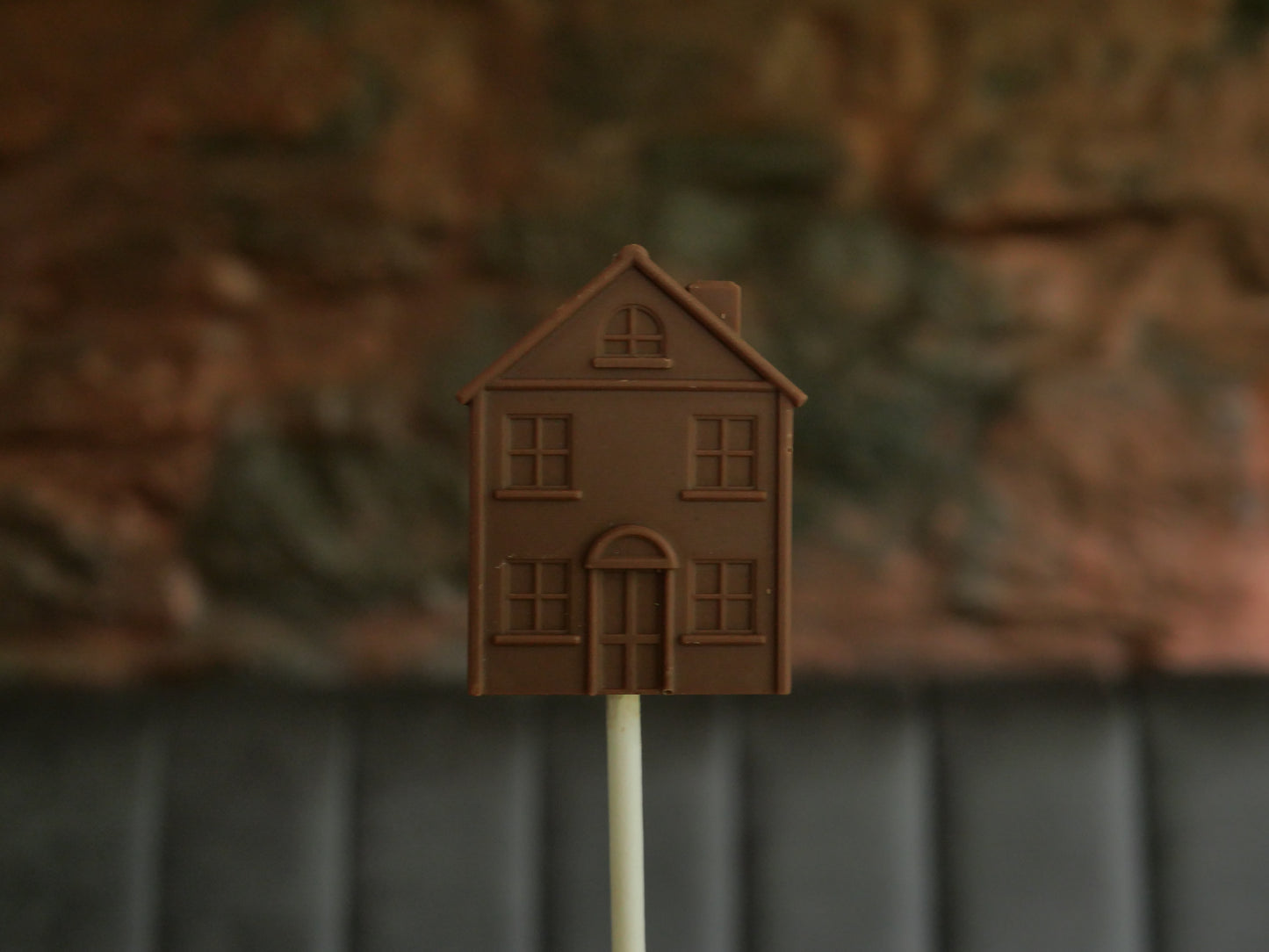 Handcrafted Belgian Chocolate House Lollipops - Perfect Housewarming or Estate Agent Gift Set (4 Pack)