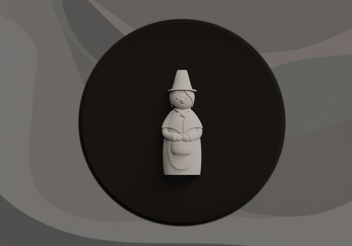 Welsh Lady Signling - 3D Door Sign, Plaque, Nameplate - Can be Personalised