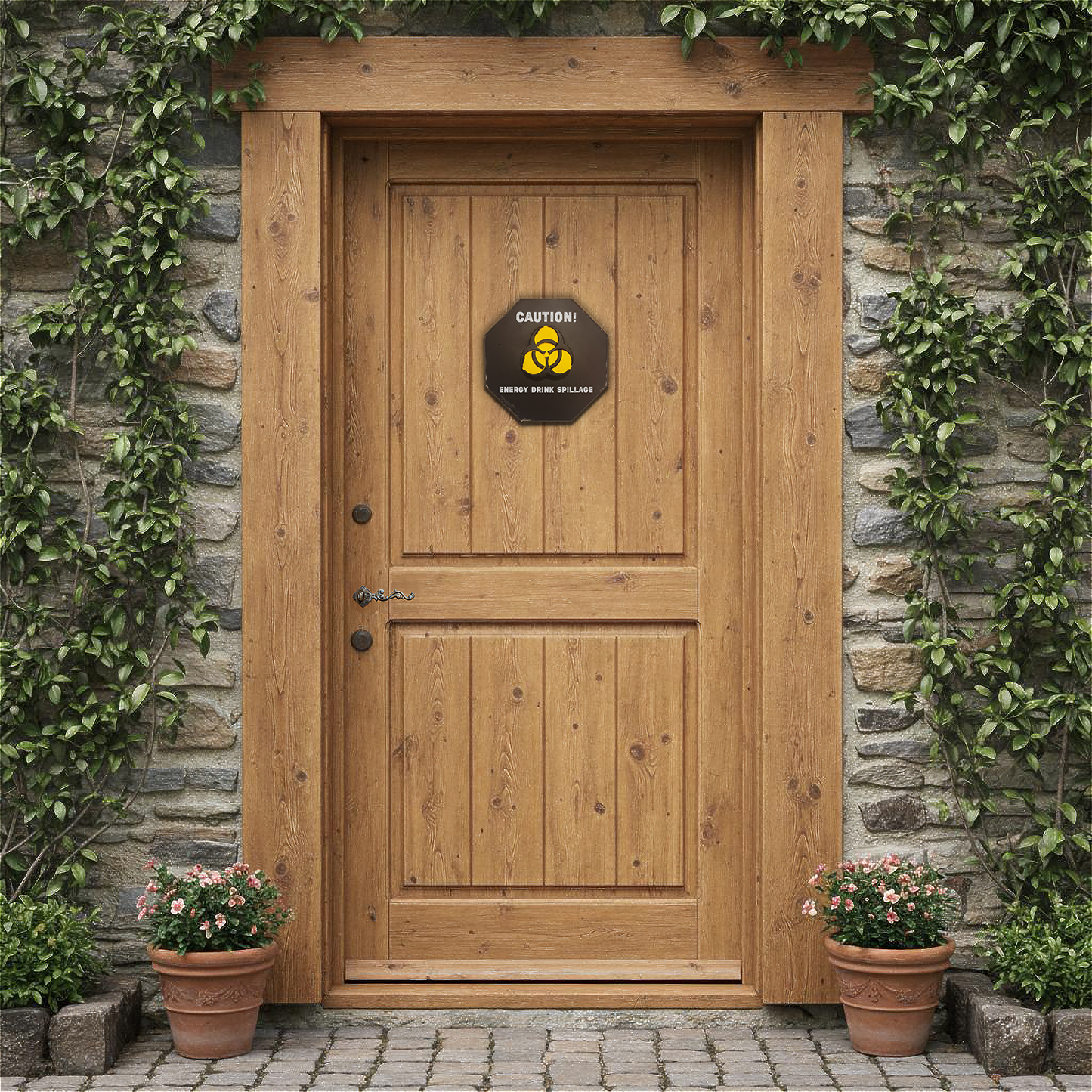 Biohazard Weathered Signling - 3D Door Sign, Plaque, Nameplate - Can be Personalised