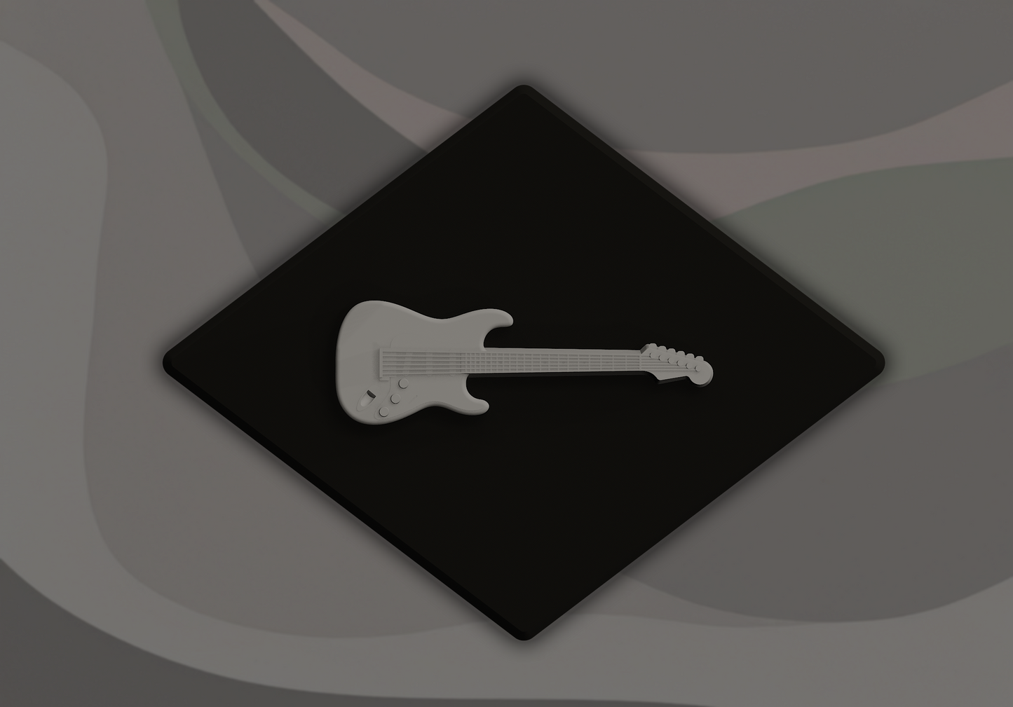 Electric Guitar Signling - 3D Door Sign, Plaque, Nameplate - Can be Personalised