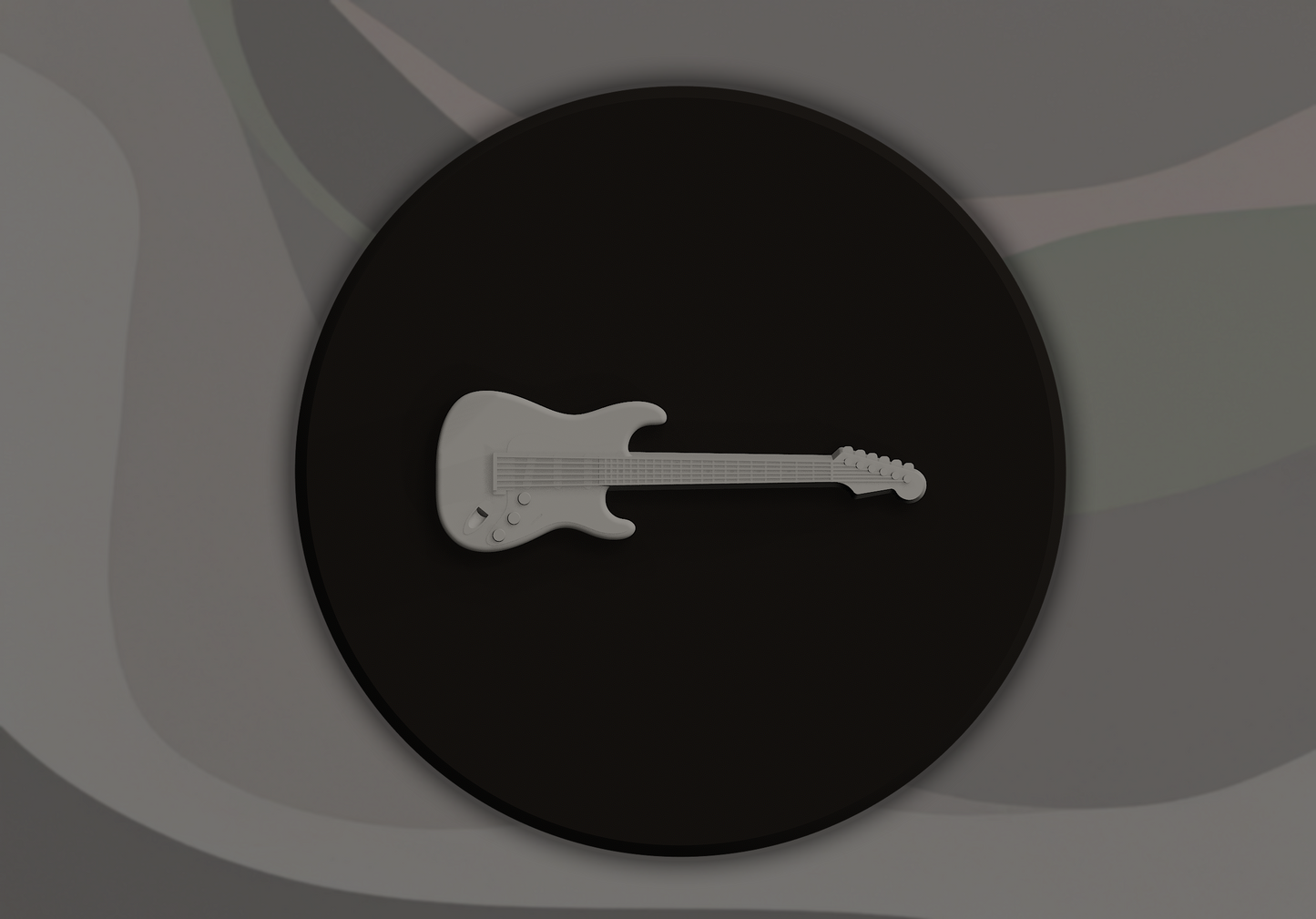 Electric Guitar Signling - 3D Door Sign, Plaque, Nameplate - Can be Personalised