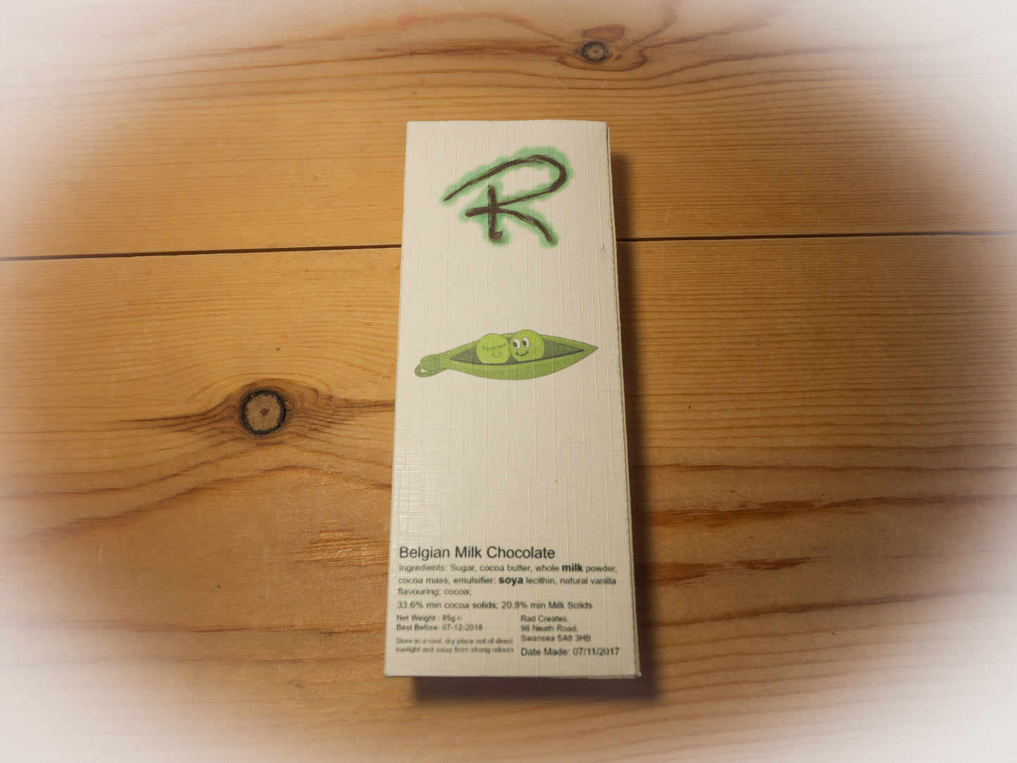 Peas in a pod Belgian Chocolate bars in a gift box X 2