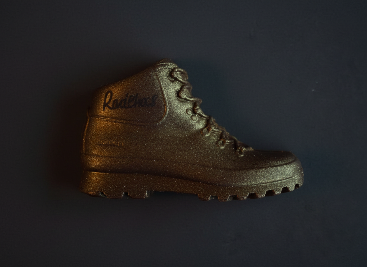 Golden Walking Boots Belgian Chocolate Bar/ hiking/ mountaineering/ nature