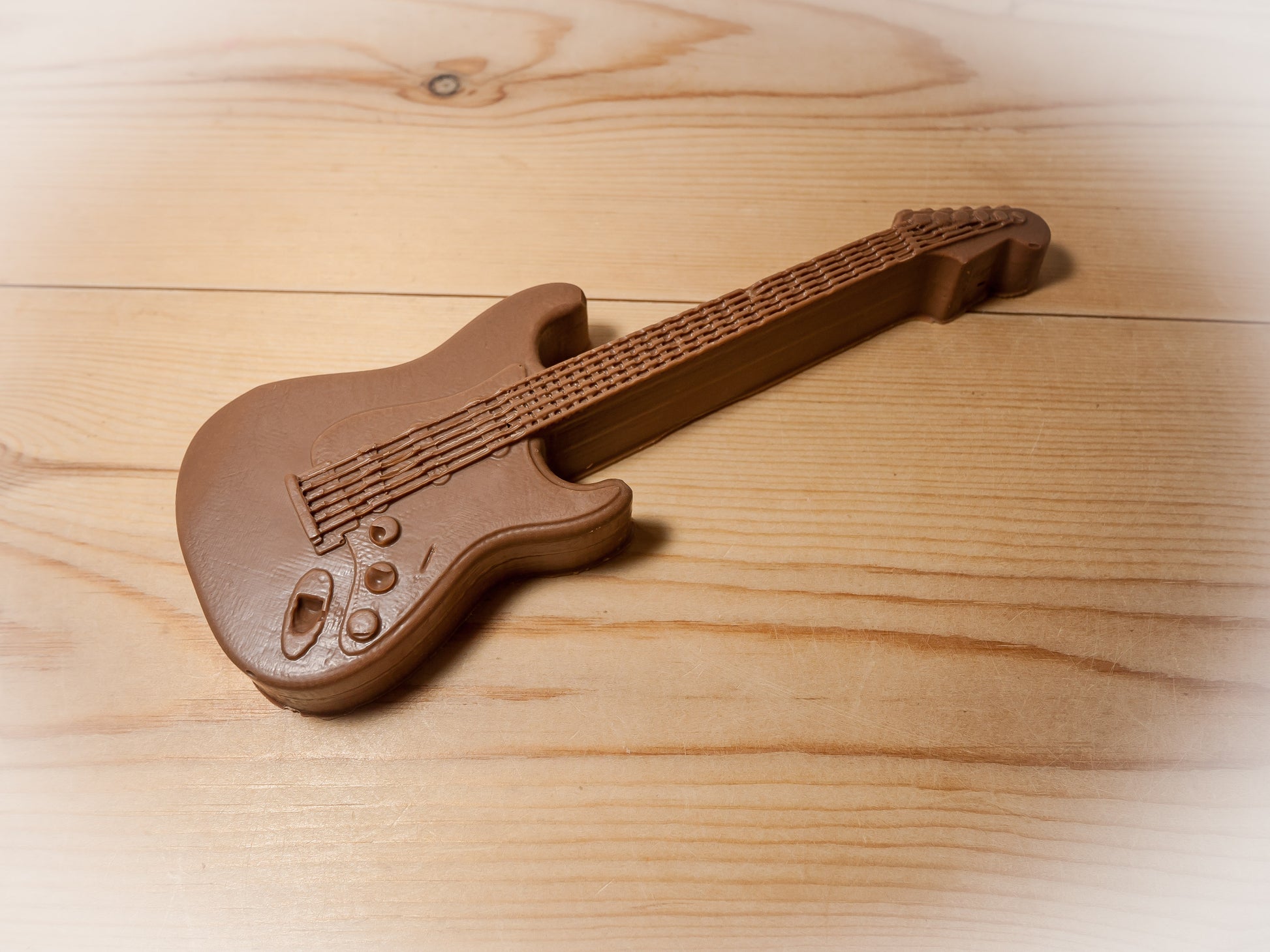 An edible chocolate guitar.