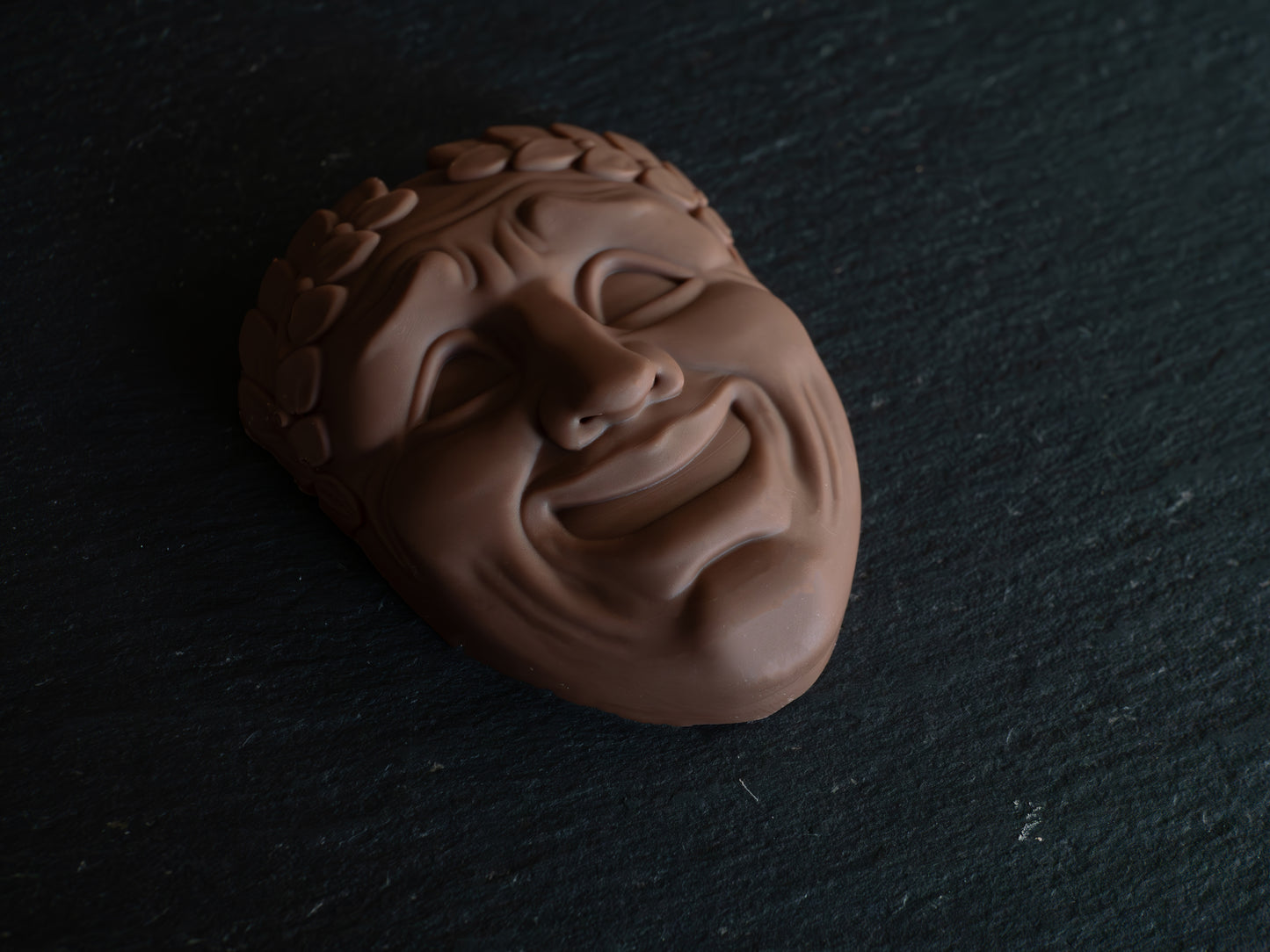 Greek Theatre Comedy Mask Design Belgian Chocolates in Gift Box
