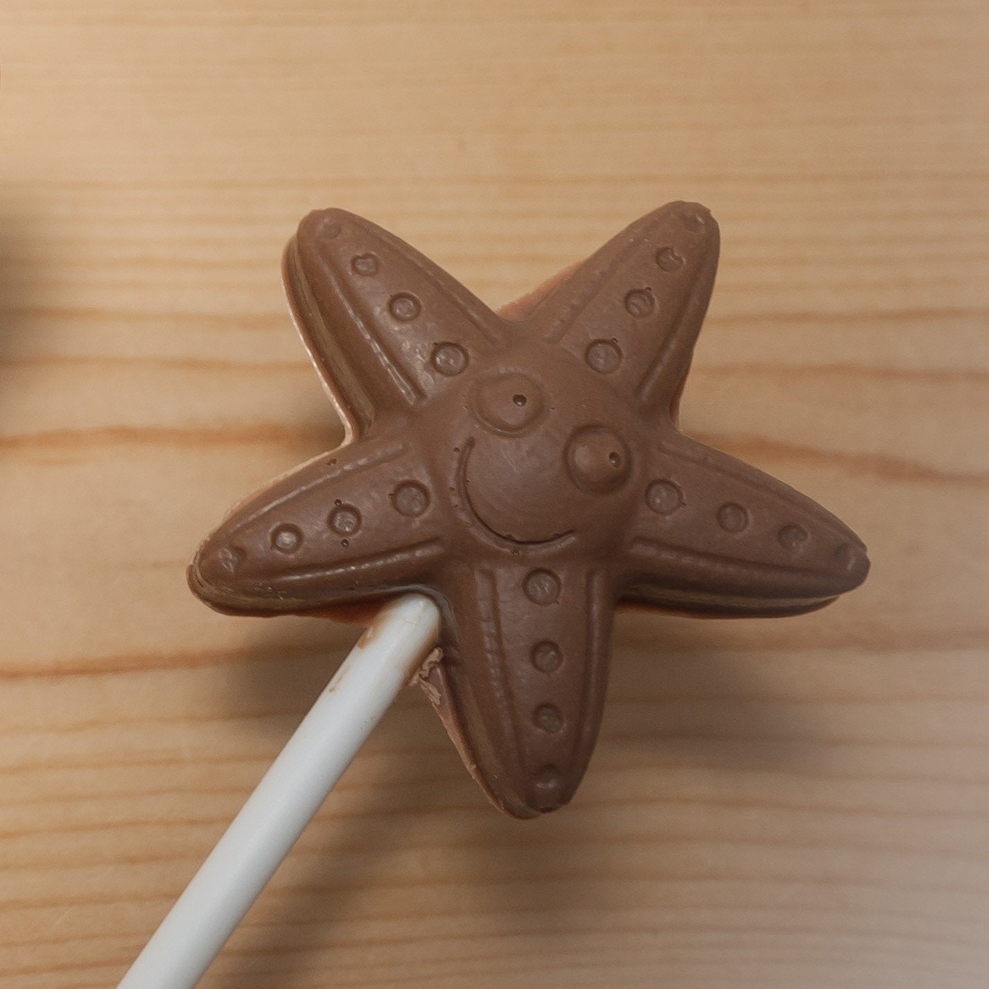 Starfish Belgian Milk Chocolate Lollipops x 4
