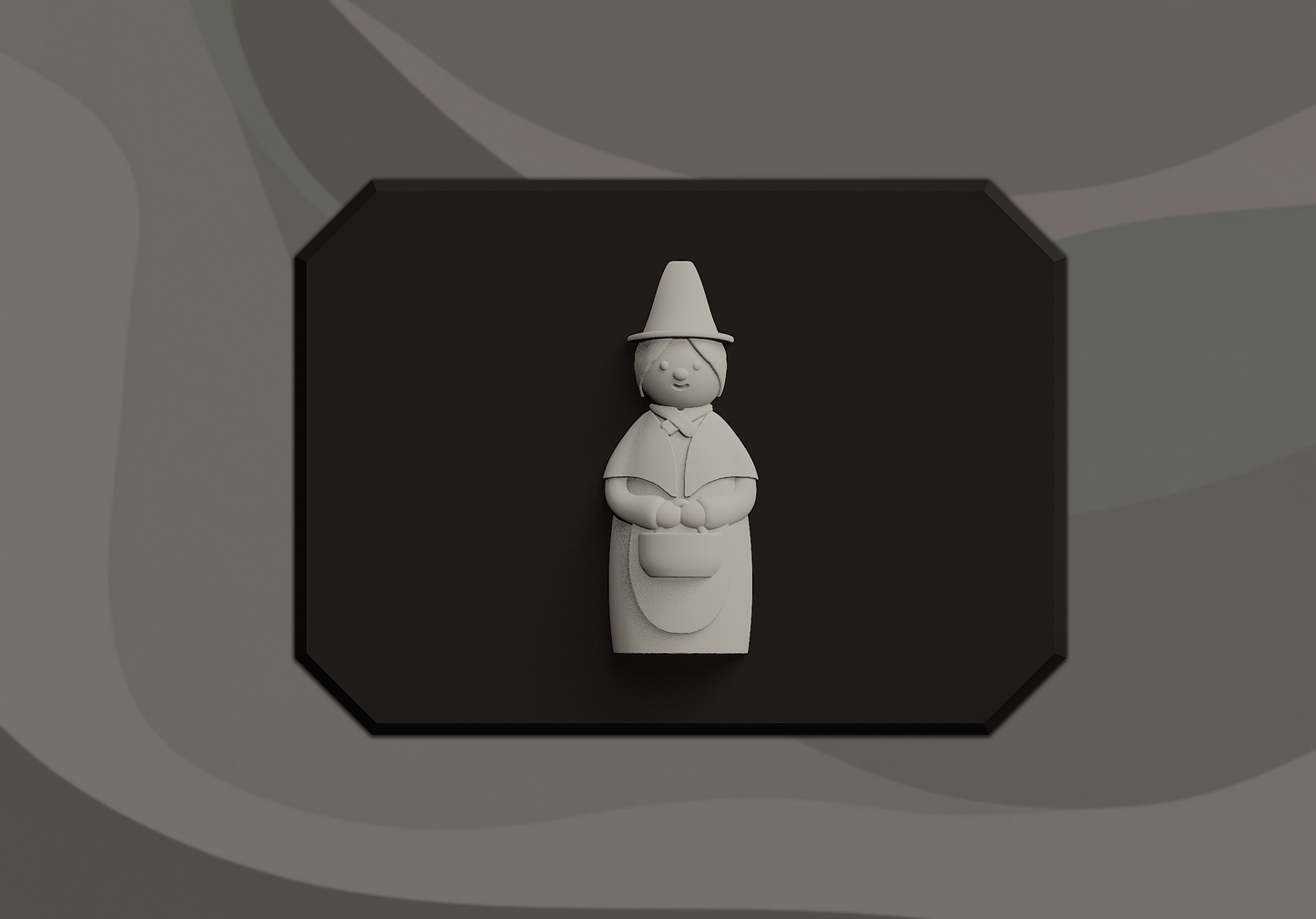 Welsh Lady Signling - 3D Door Sign, Plaque, Nameplate - Can be Personalised