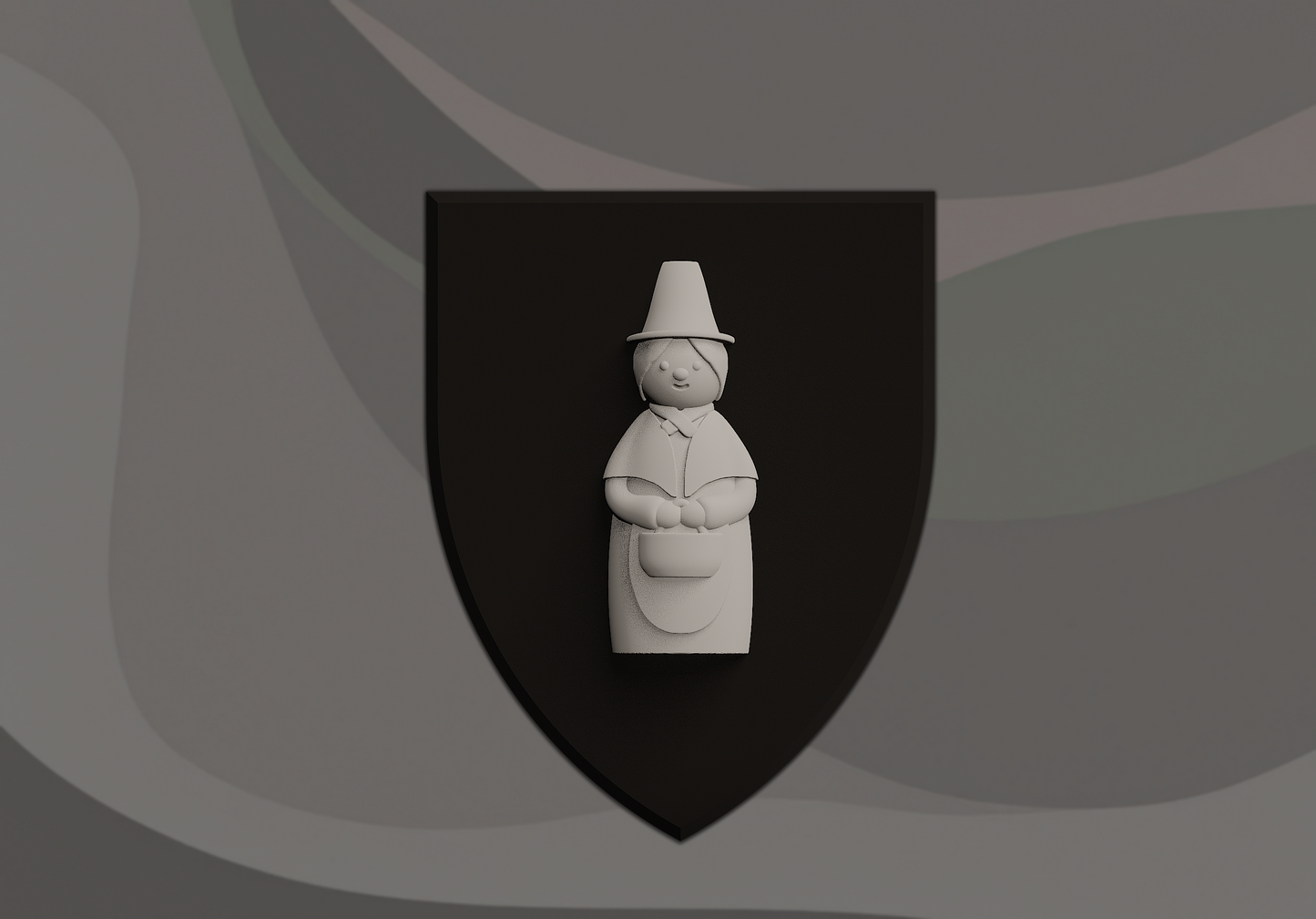 Welsh Lady Signling - 3D Door Sign, Plaque, Nameplate - Can be Personalised