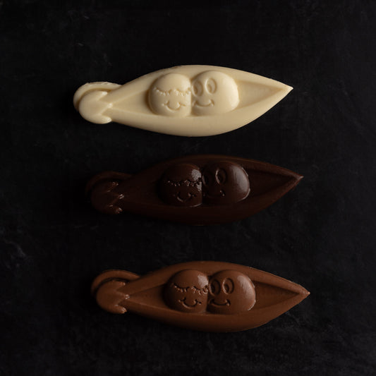 Peas in a pod Belgian Chocolate bars in a gift box X 2