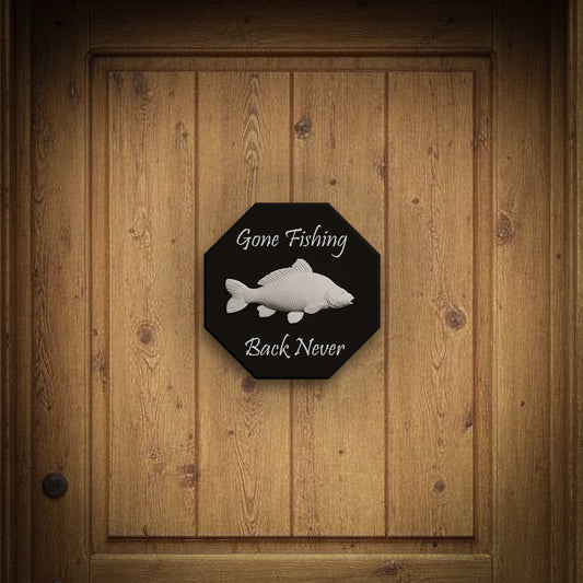 Carp Fish Signling - 3D Door Sign, Plaque, Nameplate - Can be Personalised