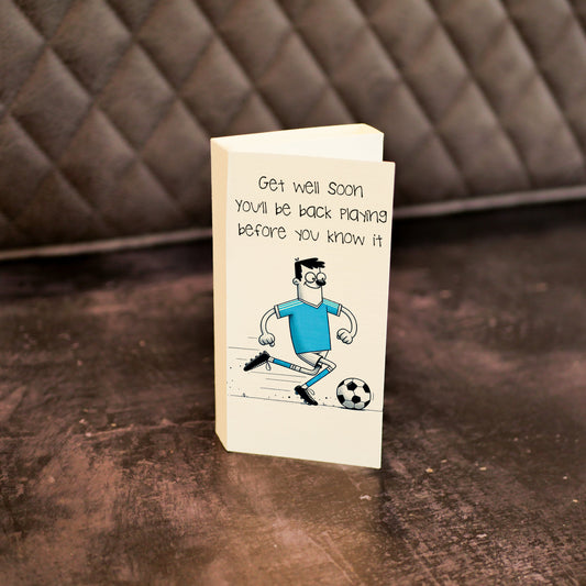 Football ChocCard, Personalised Card with a chocolate design of your choice