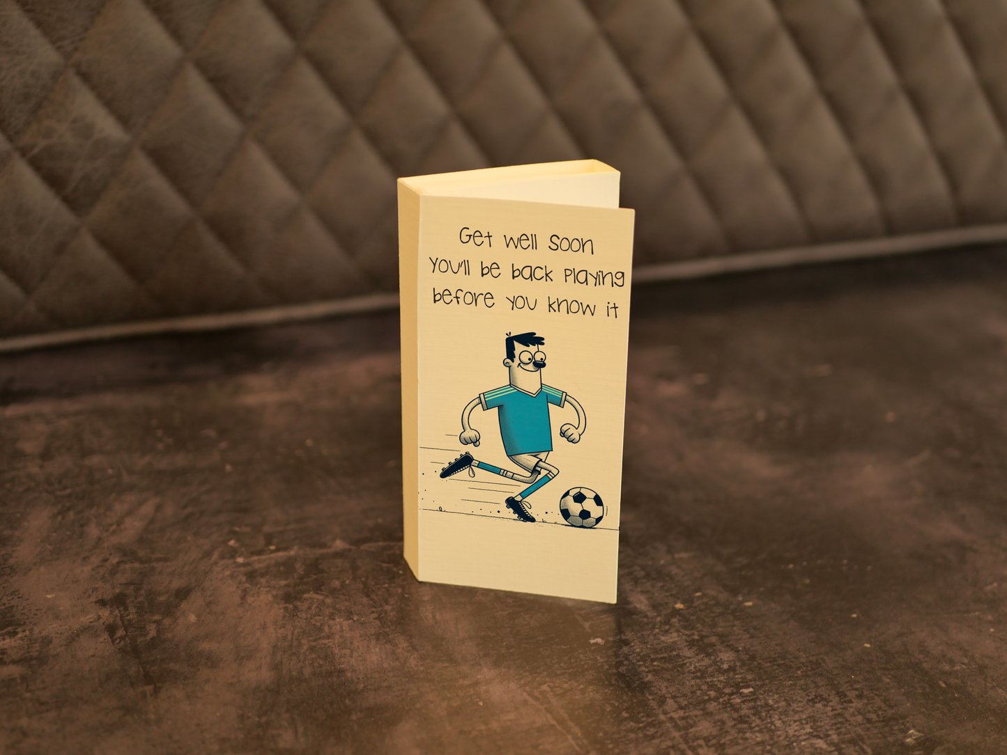 Football ChocCard, Personalised Card with a chocolate design of your choice