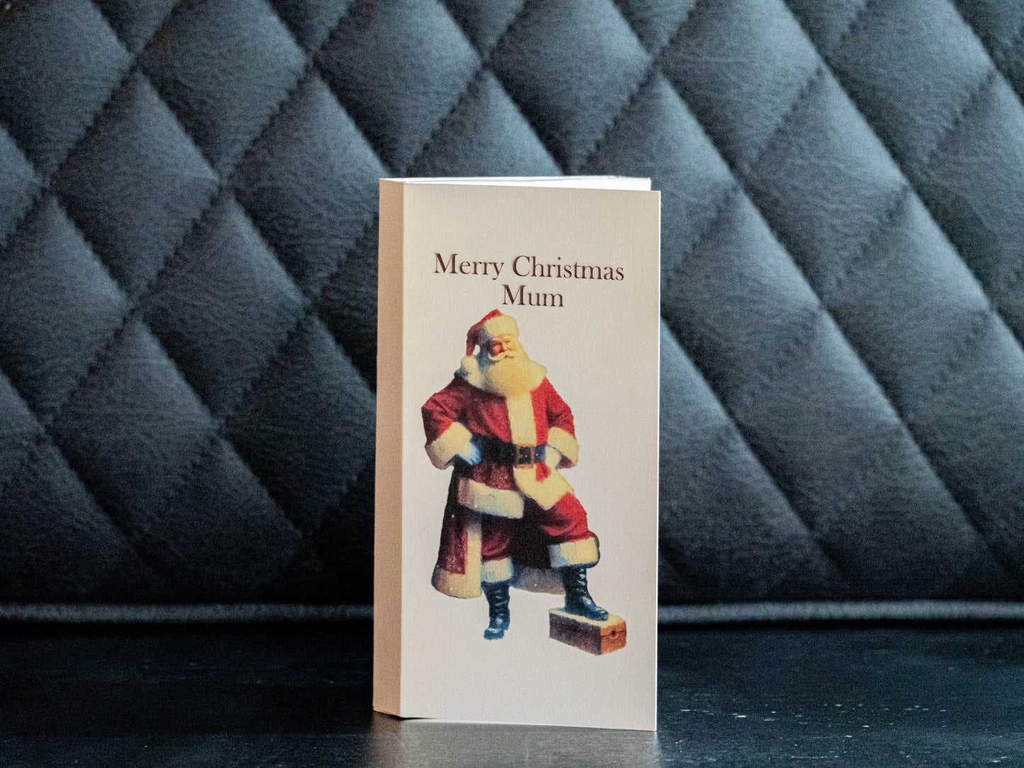 Santa Christmas ChocCard, Personalised Card with a chocolate design of your choice