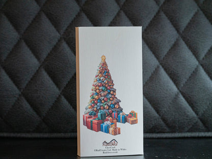 Santa Christmas ChocCard, Personalised Card with a chocolate design of your choice