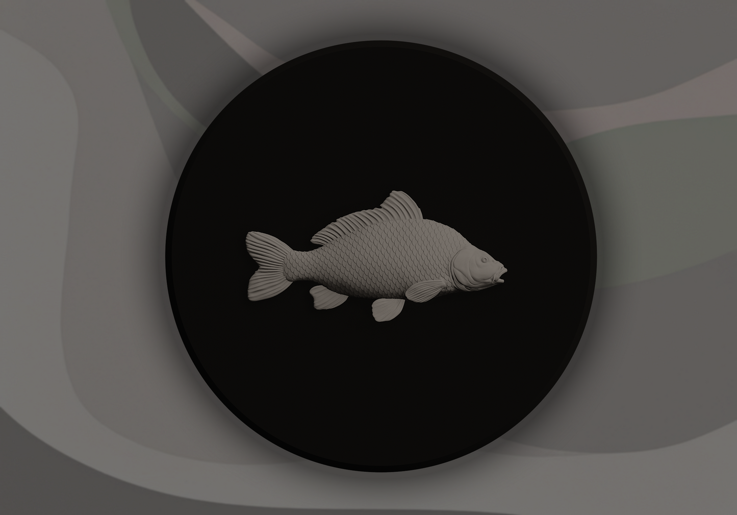 Carp Fish Signling - 3D Door Sign, Plaque, Nameplate - Can be Personalised