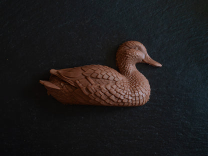 Hand-Sculpted Belgian Milk Chocolate Ducks/ Mallard in Gift Box