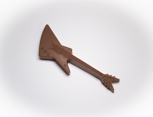 Guitar Explorer Design Belgian Milk Chocolate Bars / rock/ instrument/ band/ heavy