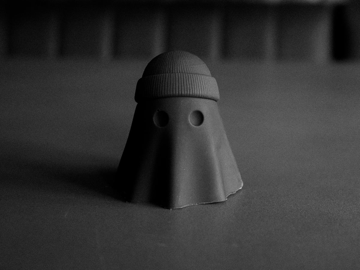 Handcrafted Belgian Milk Chocolate Beanie Hat Ghost