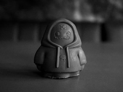 Handcrafted Belgian Milk Chocolate hooded ghost