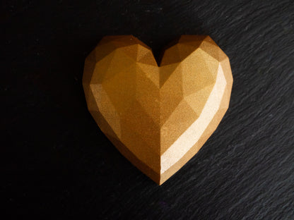 Handcrafted Belgian Milk Chocolate Heart Of Gold