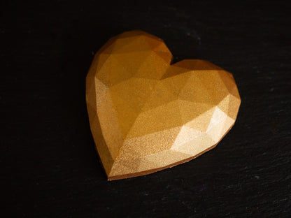 Handcrafted Belgian Milk Chocolate Heart Of Gold