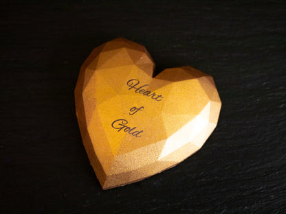 Handcrafted Belgian Milk Chocolate Heart Of Gold