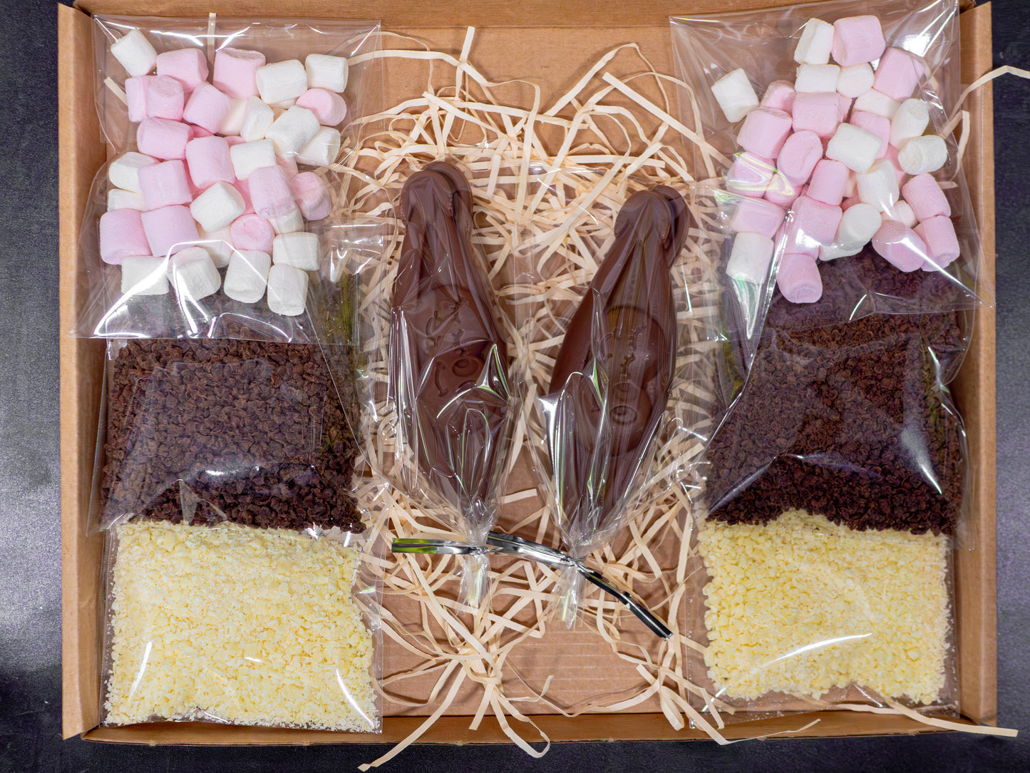 Belgian Hot Chocolate Gift Box - Peas In A Pod  (peas/couple/love/relationship/ anniversary)