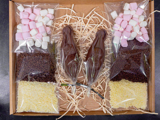 Belgian Hot Chocolate Gift Box - Peas In A Pod  (peas/couple/love/relationship/ anniversary)
