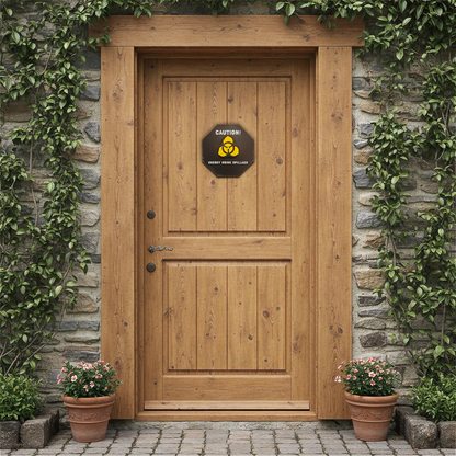 Biohazard Weathered Signling - 3D Door Sign, Plaque, Nameplate - Can be Personalised