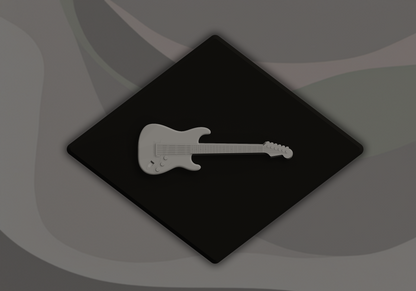 Electric Guitar Signling - 3D Door Sign, Plaque, Nameplate - Can be Personalised
