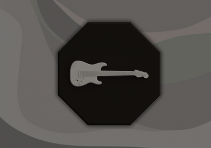 Electric Guitar Signling - 3D Door Sign, Plaque, Nameplate - Can be Personalised
