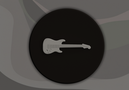 Electric Guitar Signling - 3D Door Sign, Plaque, Nameplate - Can be Personalised
