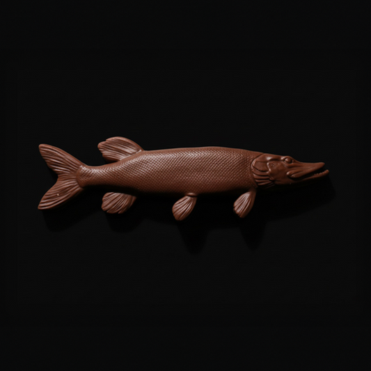 Pike fish Belgian Milk Chocolate Bars