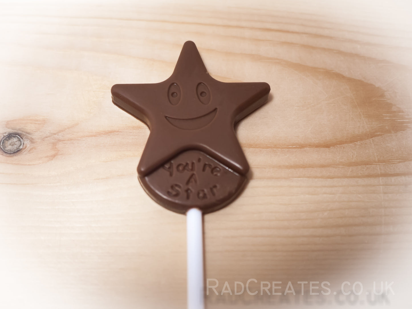 You're a star Belgian Milk Chocolate Lollipops x 4