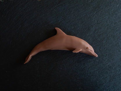 Hand-Sculpted Belgian Milk Chocolate Dolphin in Gift Box