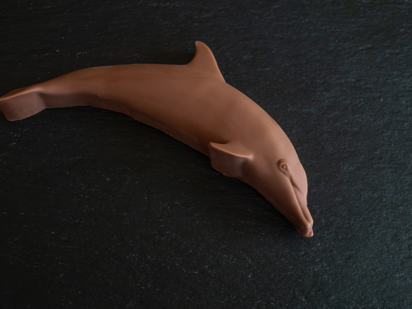 Hand-Sculpted Belgian Milk Chocolate Dolphin in Gift Box