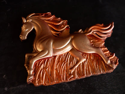 Belgian Chocolate Fire Horse x 1/ Chinese New Year/ Flames/ Pony/ Equestrian